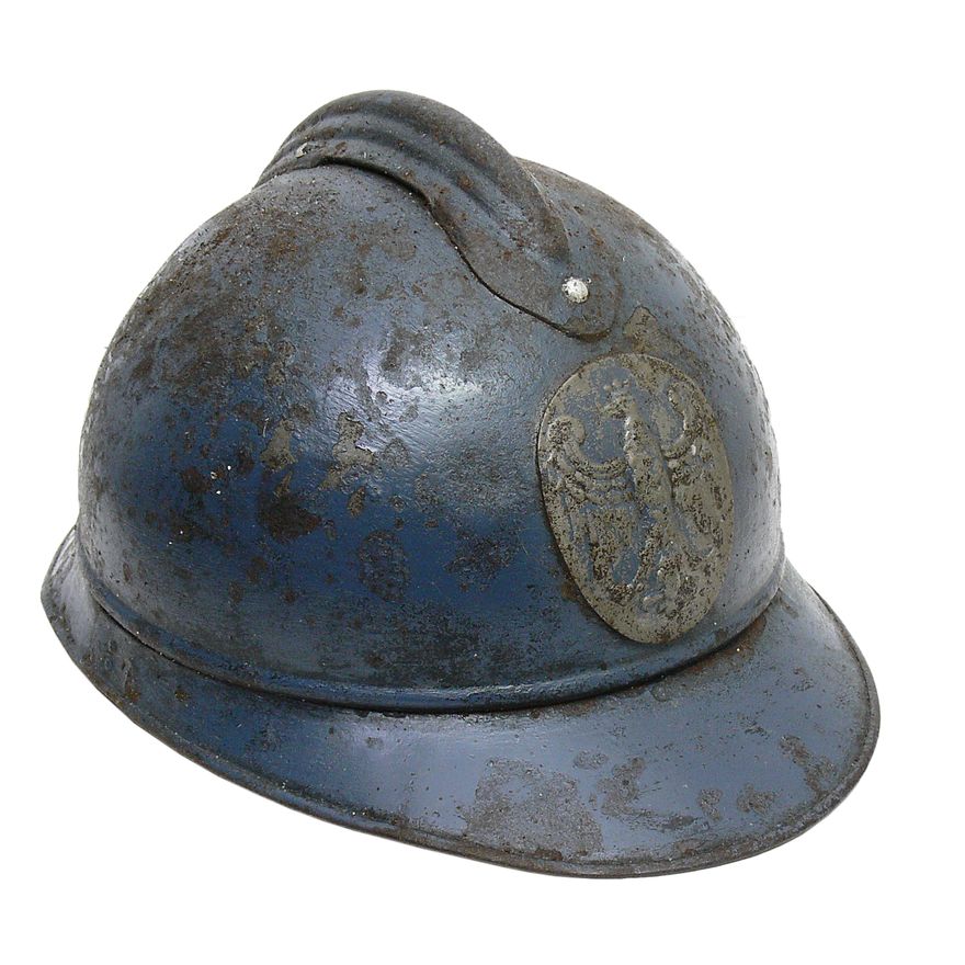 HEŁM FRANCUSKI WZ 15 TYPU ADRIAN, ARMIA POLSKA WE FRANCJI 1917