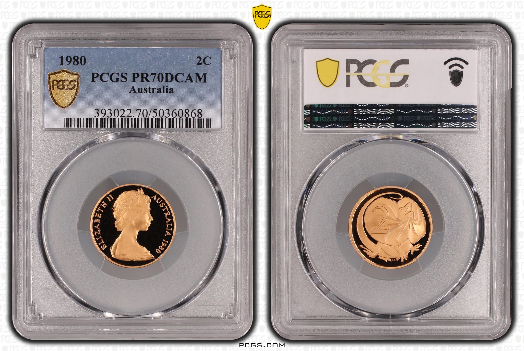 Two Cent, 1980, Pcgs Pr70dcam
