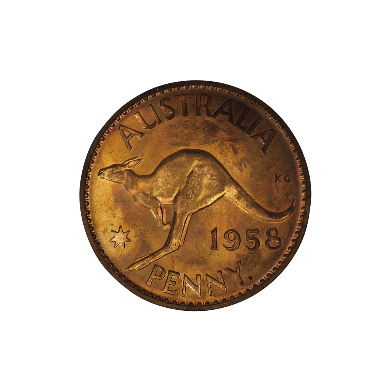 Elizabeth II, Penny, 1958, FDC