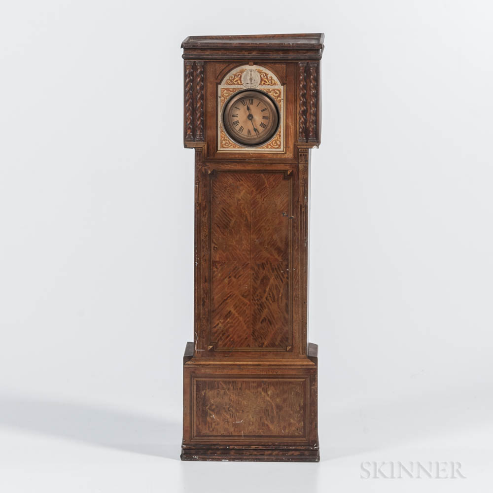 Tall Clock-form Lithographed Tin 