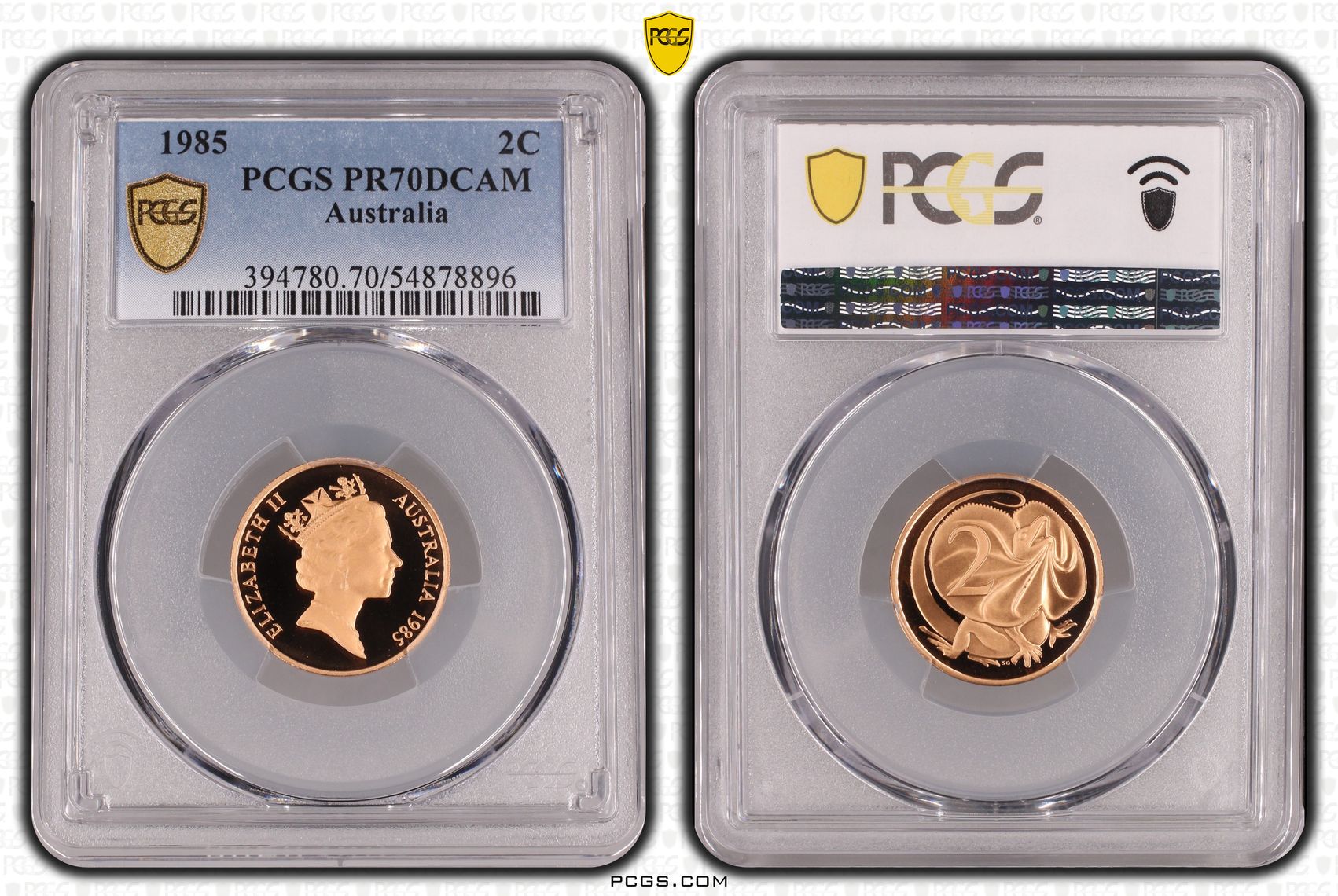 Two Cent, 1985, Pcgs Pr70dcam