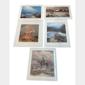 Western Prints - Three Wieghorst, One Lovell, One Boren