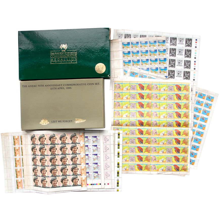 Accumulation, Banknotes, Stamps & Silver Issues,