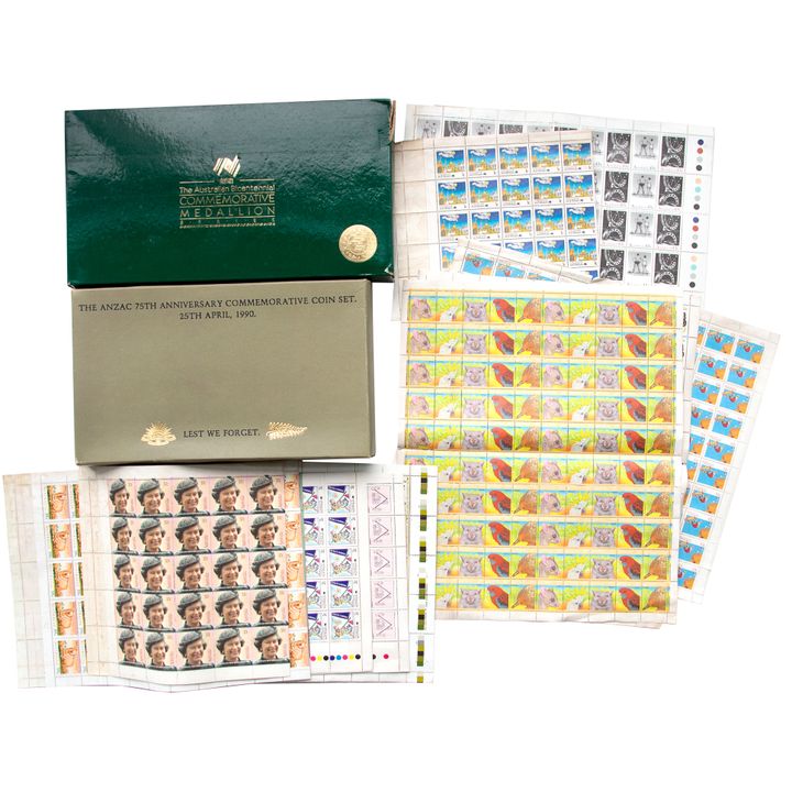 Accumulation, Banknotes, Stamps & Silver Issues,