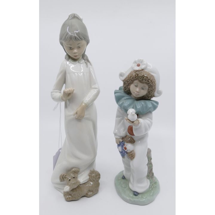 2pc NOA and Zaphir Spain Porcelain Figurines- 8'' and 10.5''