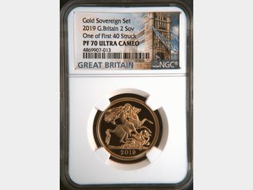 2019 ELIZABETH II PROOF GOLD 2 POUND COIN ONE OF FIRST 40 STRUCK PF70 UCAM