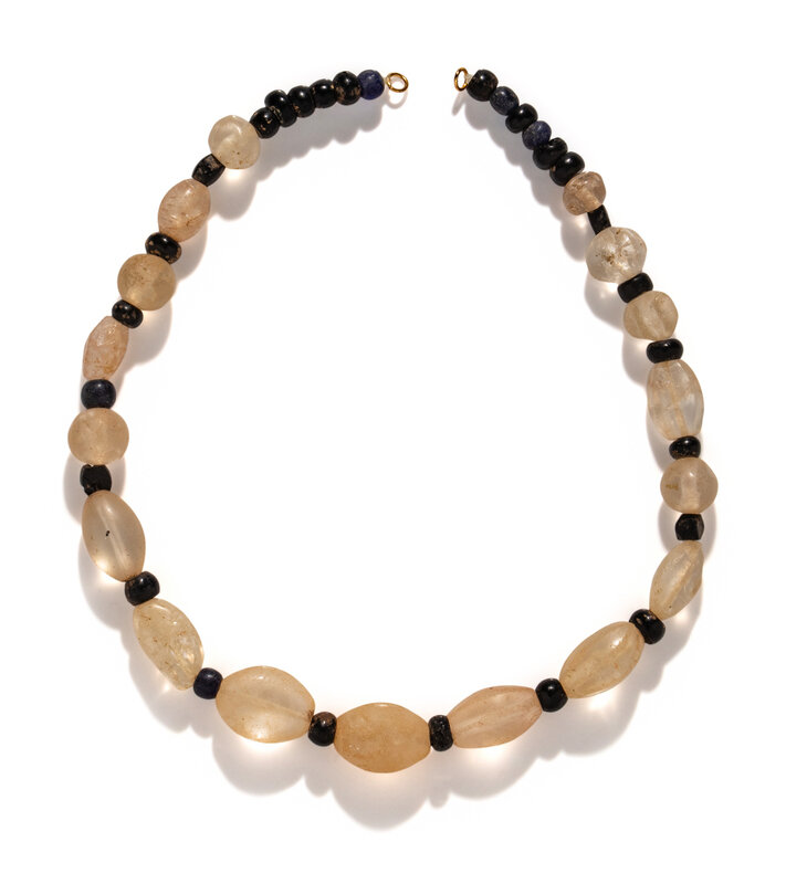 A Western Asiatic Rock Crystal Bead Necklace