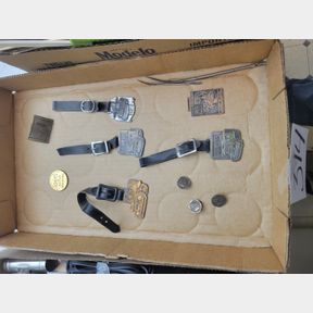 Antique Caterpillar Watch Fobs and Other Small Items
