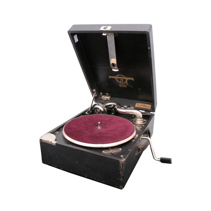 Gramofon z zestawem płyt, Columbia, l. 30./40. XX w., model nr 56