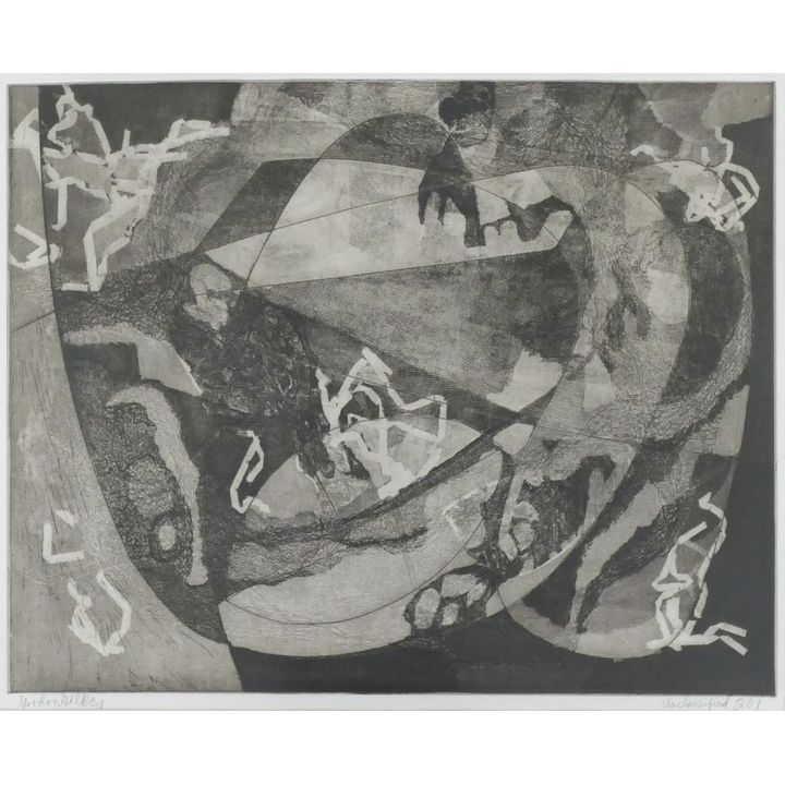 Gordon Gilkey ''Unclassified 201'' Intaglio Etching