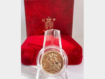 2006 ELIZABETH II UNCIRCULATED GOLD SOVEREIGN BOXED