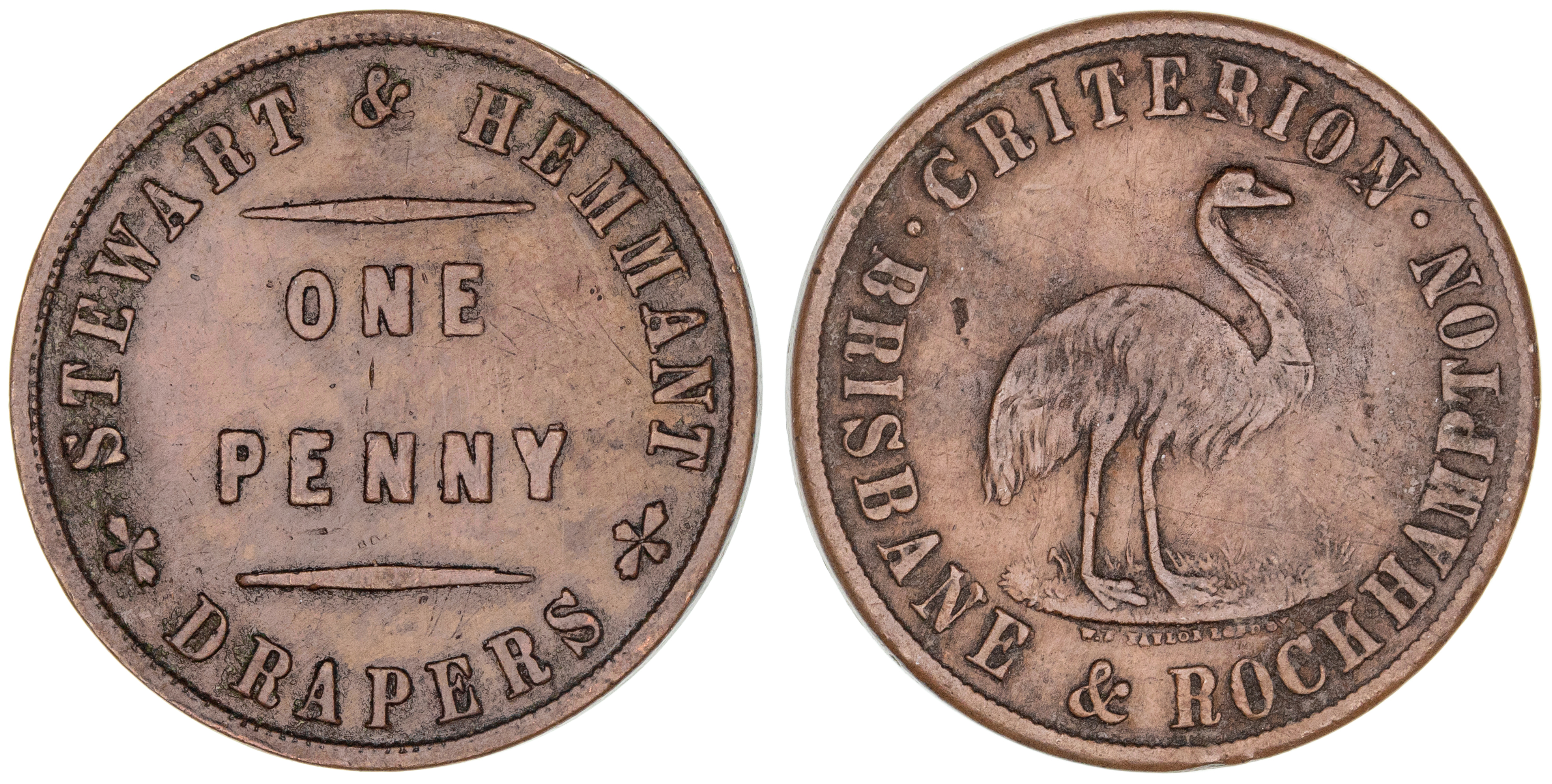 498 · Stewart & Hemmant, Brisbane & Rockhampton, Qld., Penny, ND, VF