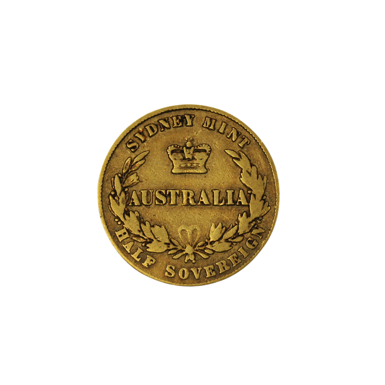 1166. · Victoria, Half Sovereign, 1865, VG