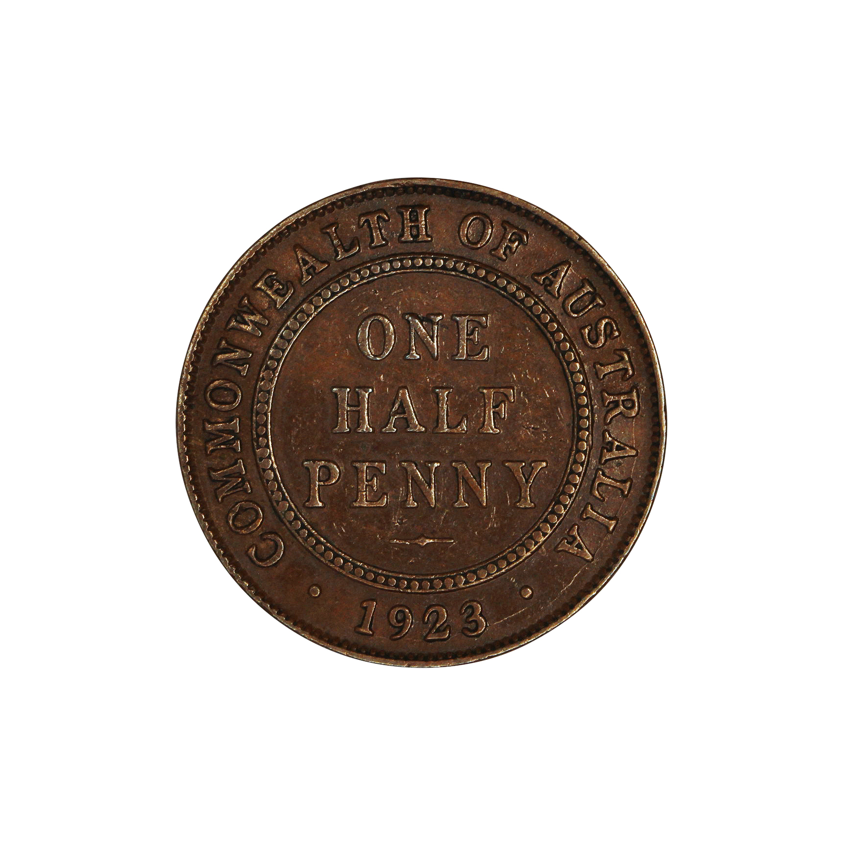 George V, Halfpenny, 1923, gVF