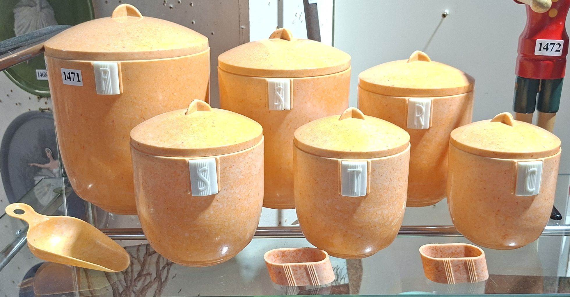Bakelite Graduated Canisters