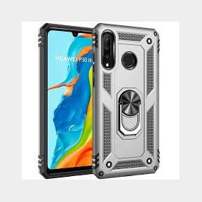Raz Tech Shockproof Armor Stand Case Huawei P30 lite (MAR-L01A) - Silver - Huawei P30 Lite - Bar 9901074520764- 51748/10835