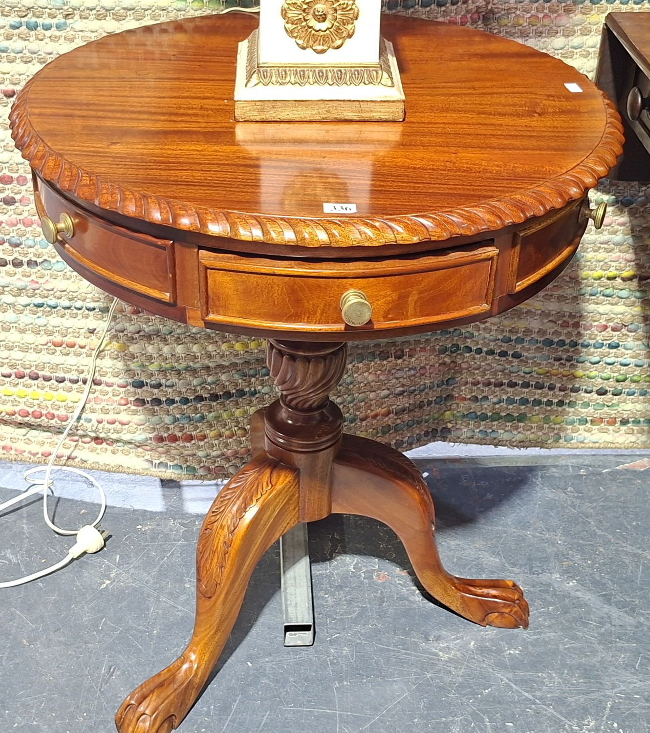 Mahogany Pedestal Tea Table