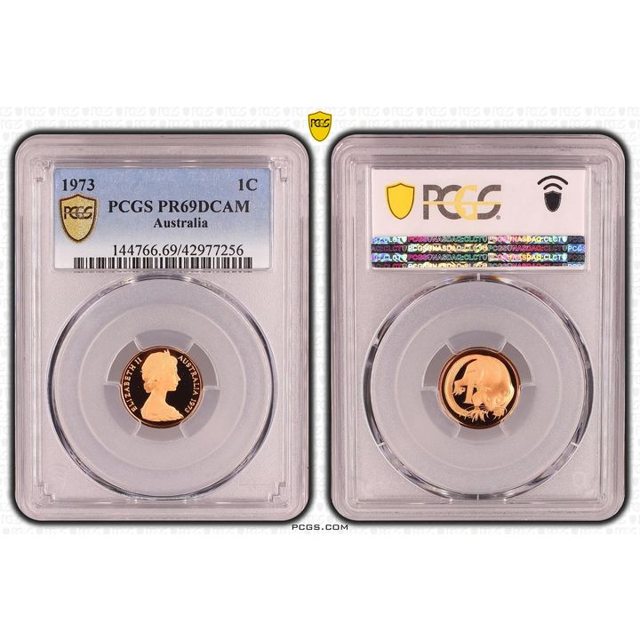 1973 Australia One Cent, 1c PCGS - PR69DCAM -256