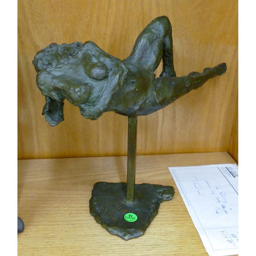 Gary Mauro (1944-2021 New Mexico) ''Tara Reclining'' Bronze