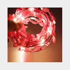 Wedding/Christmas pink Leaf | NO LIGHTS / LEAFS ONLY