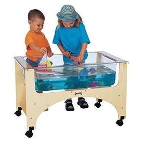 SAND & WATER TABLE PLAY SAND BOX KIDS SEE THRU 721SWT