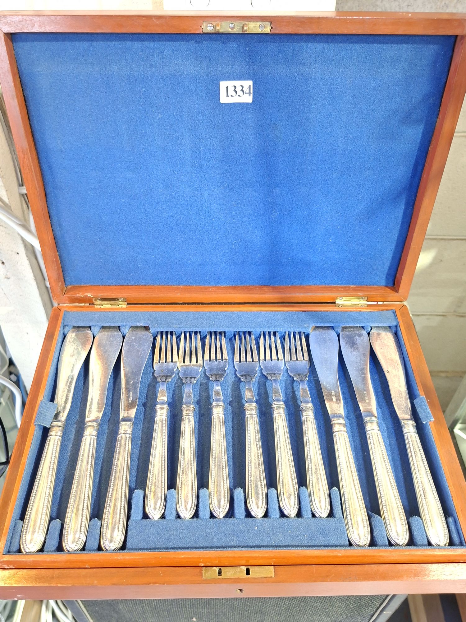 Silverplated Fish Service