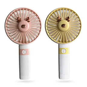 Minimalist Portable Handheld Fan Strong Wind and Noiseless Pink |