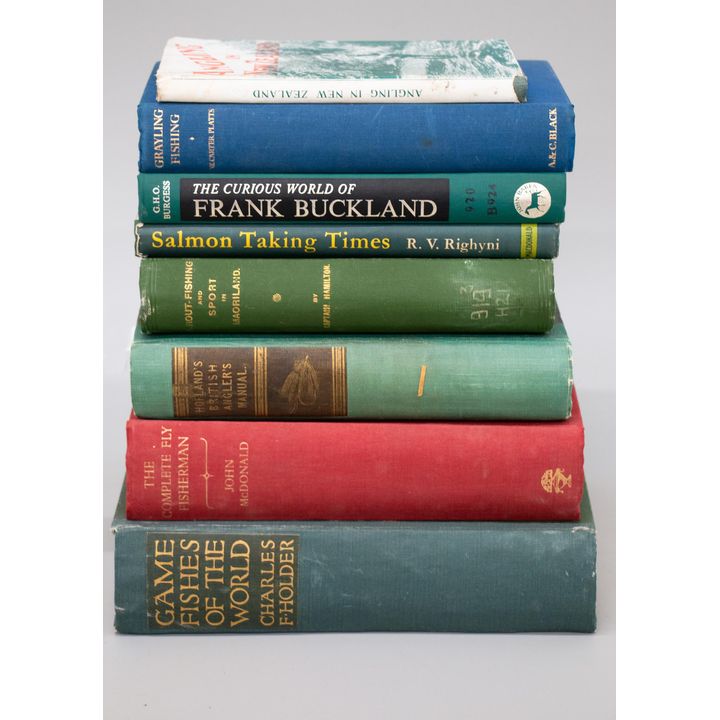 BOX OF BOOKS - Relating to Fishing - 10 volumes