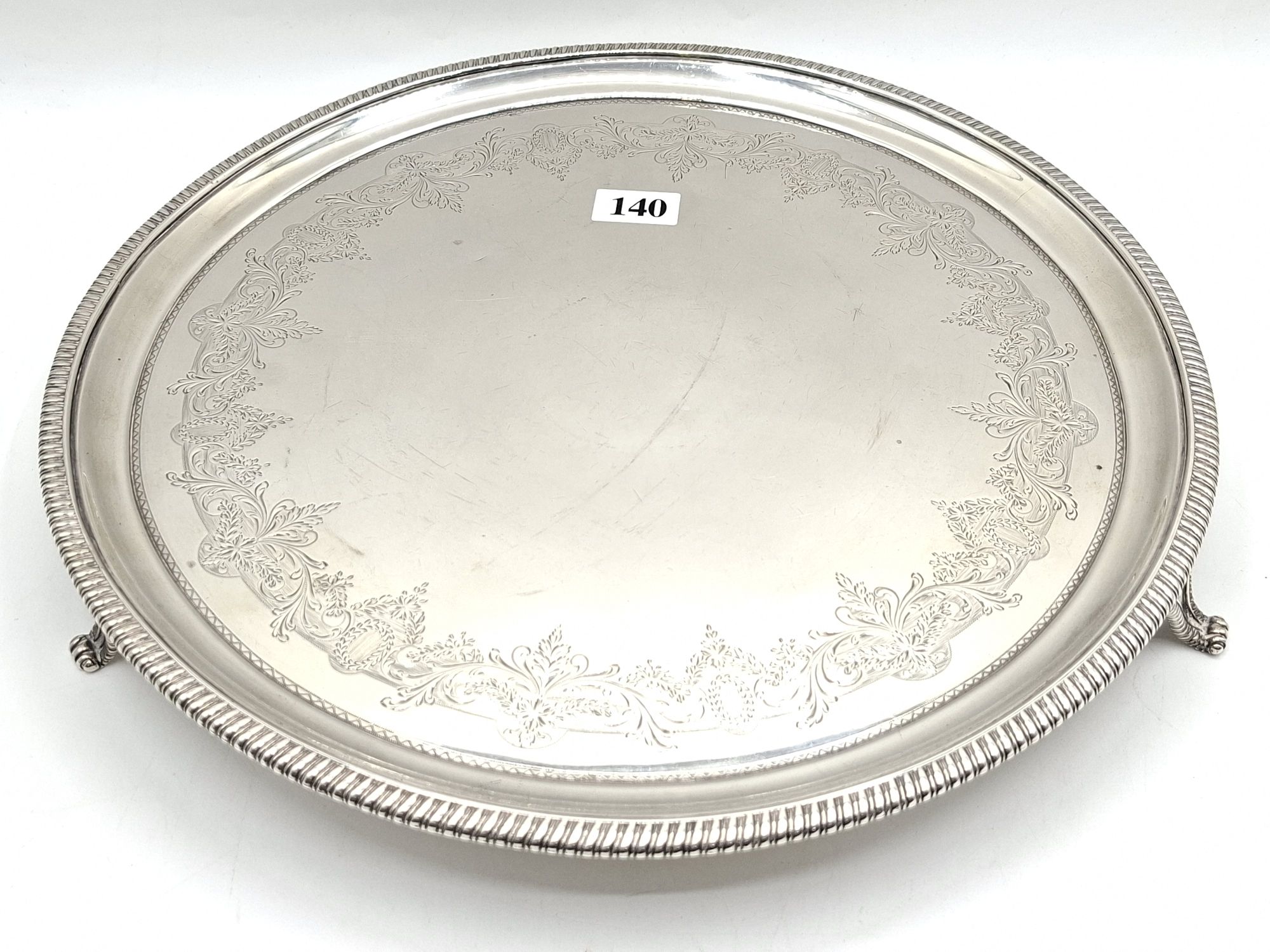 Georgian Sterling Silver Serving Tray