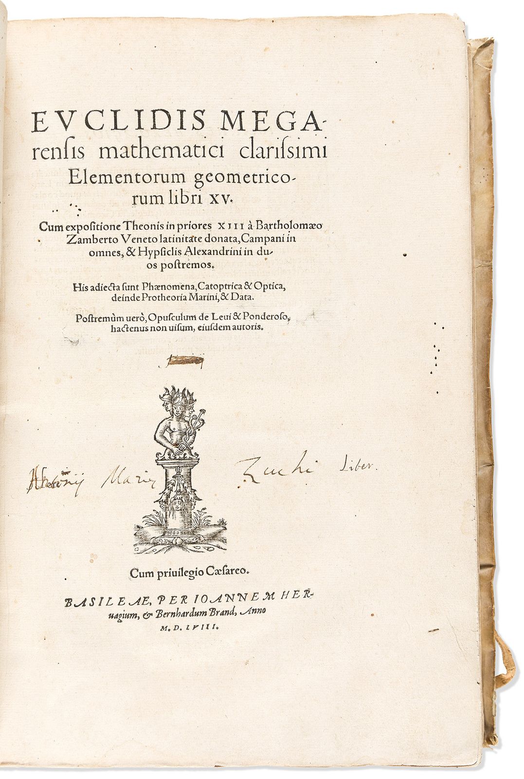 Euclid (fl. 300 BCE) Euclidis Megarensis Mathematici Clarissimi ...
