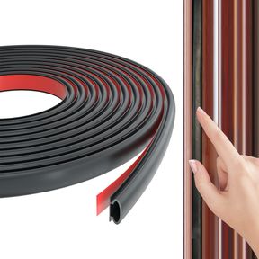9.8FT 9.8 FT RUBBER DOOR WEATHER STRIPPING DOOR SEAL STRIP FOR DOORS,SELF-ADHESIVE DOOR INSULATION STRIP, SOUNDPROOF DOOR SEALERS