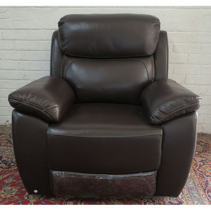 LEATHER LAZYBOY CHAIR - to be sold Subject to Confirmation