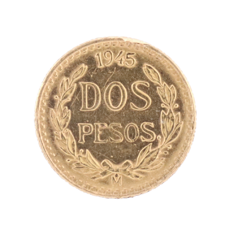 2 Pesos Oro 1945