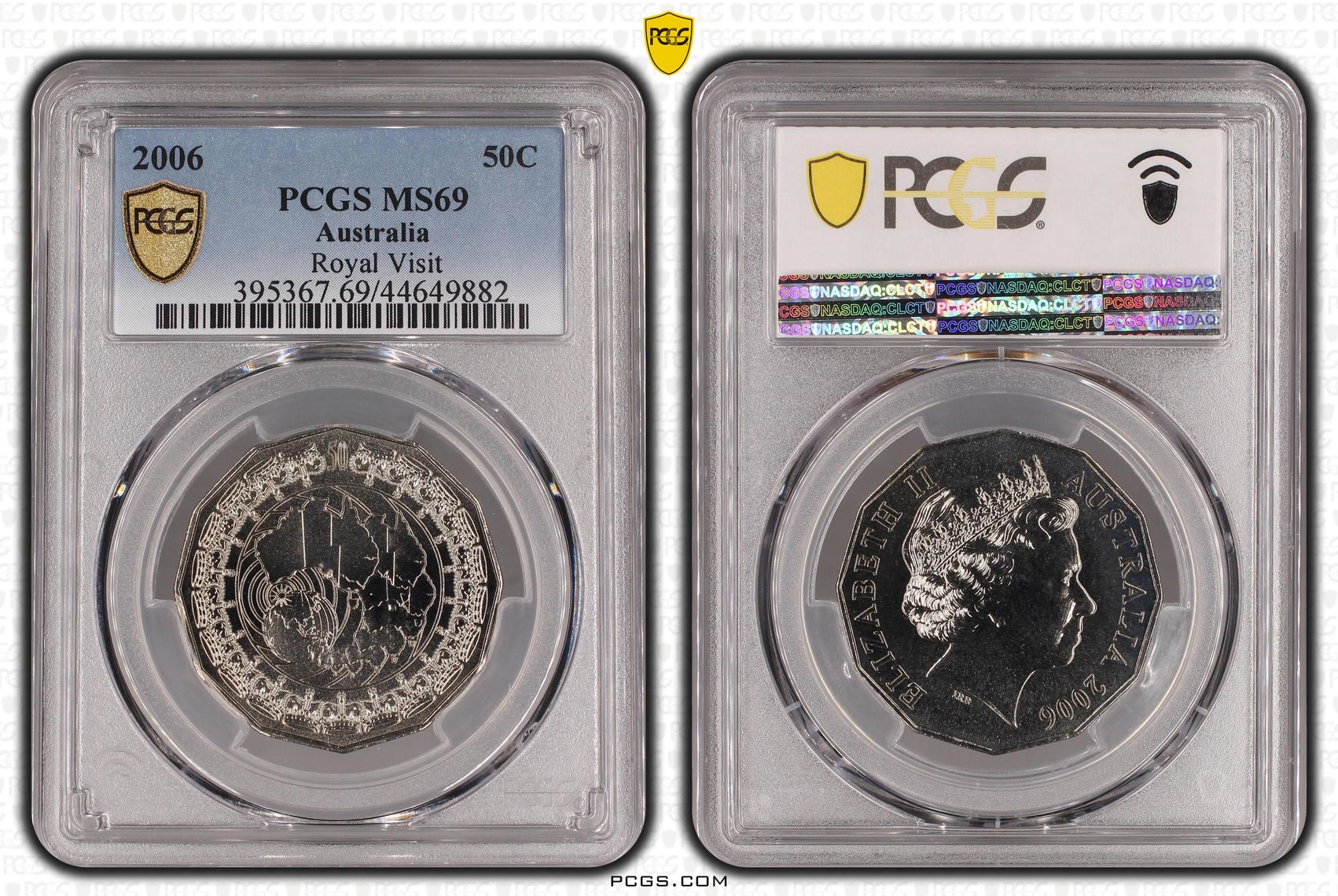 Royal Visit, Fifty Cent, 2006, PCGS MS69