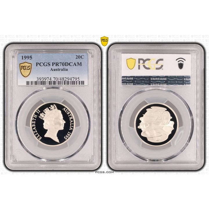 Twenty Cent, 1995, PCGS PR70DCAM