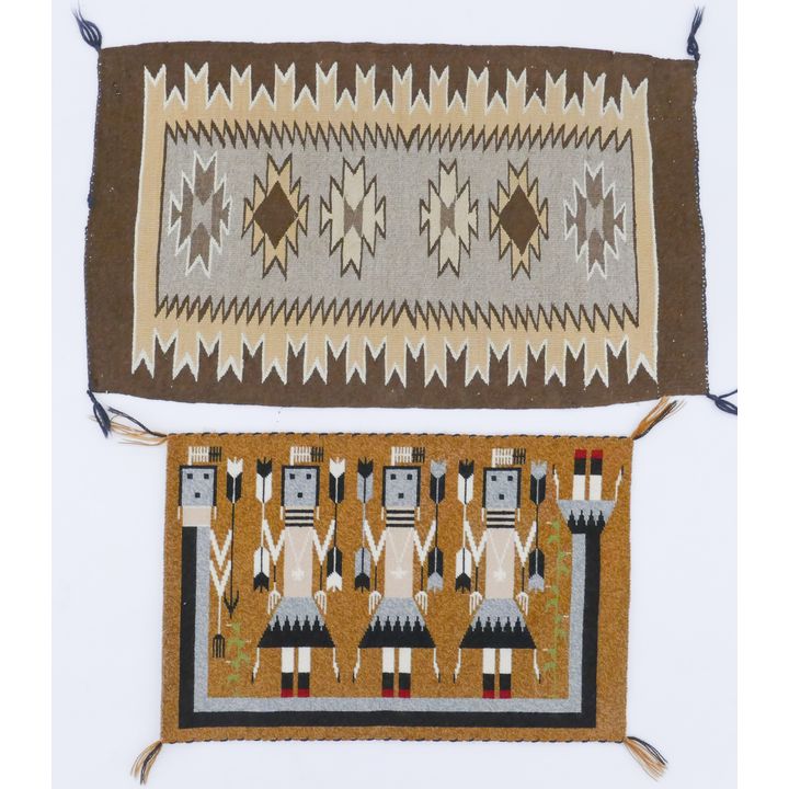 2pc Fine Navajo Small Rug Mats