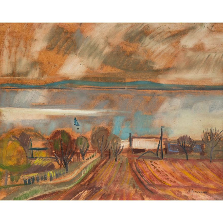 Hans Purrmann | Pejzaż z łódką