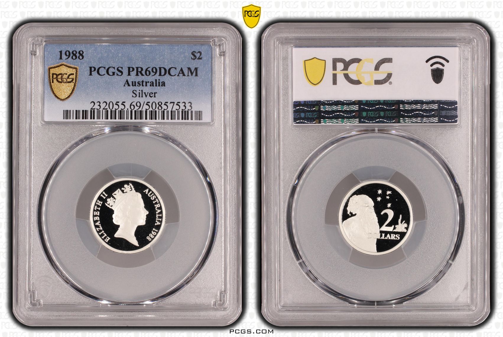 Silver , Two Dollar, 1988, PCGS PR69DCAM