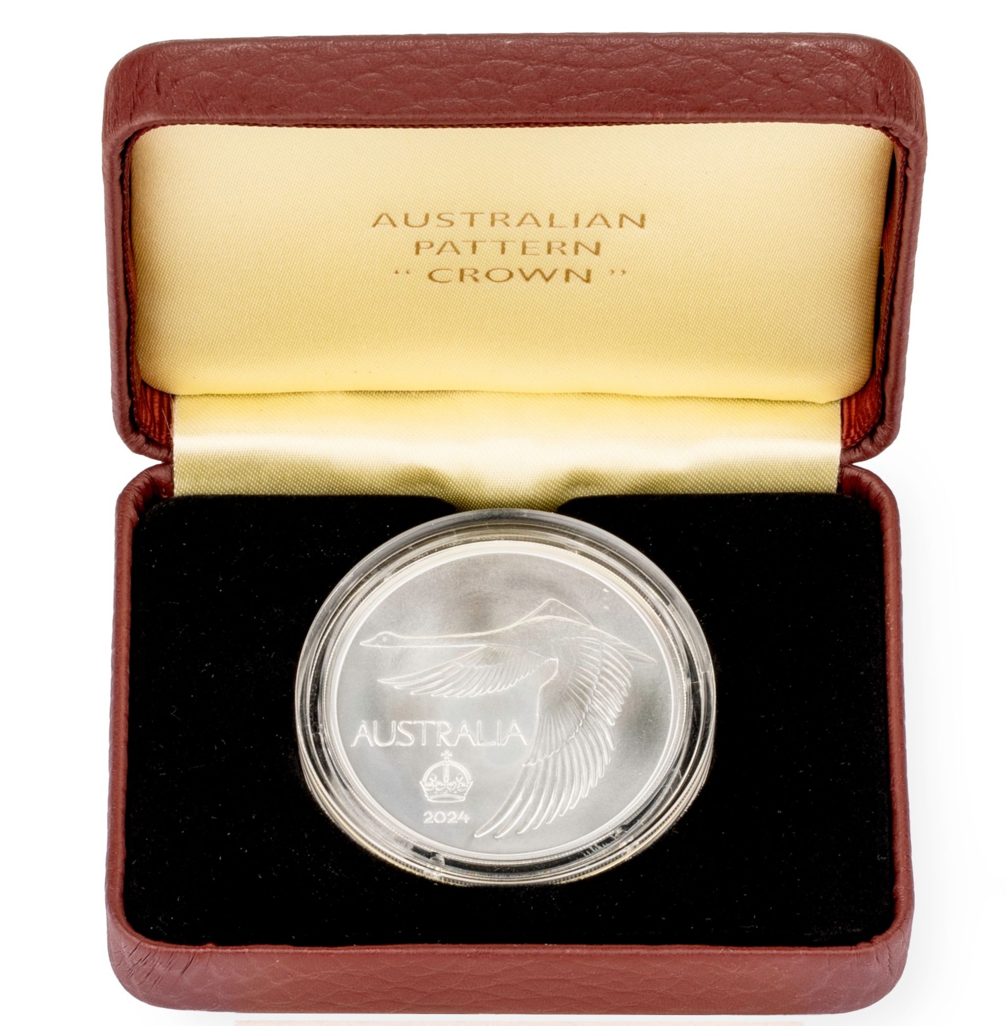 2024 ACR Swan Dollar Pattern Crown Silver Uncirculated - Box&COA #Cert 20