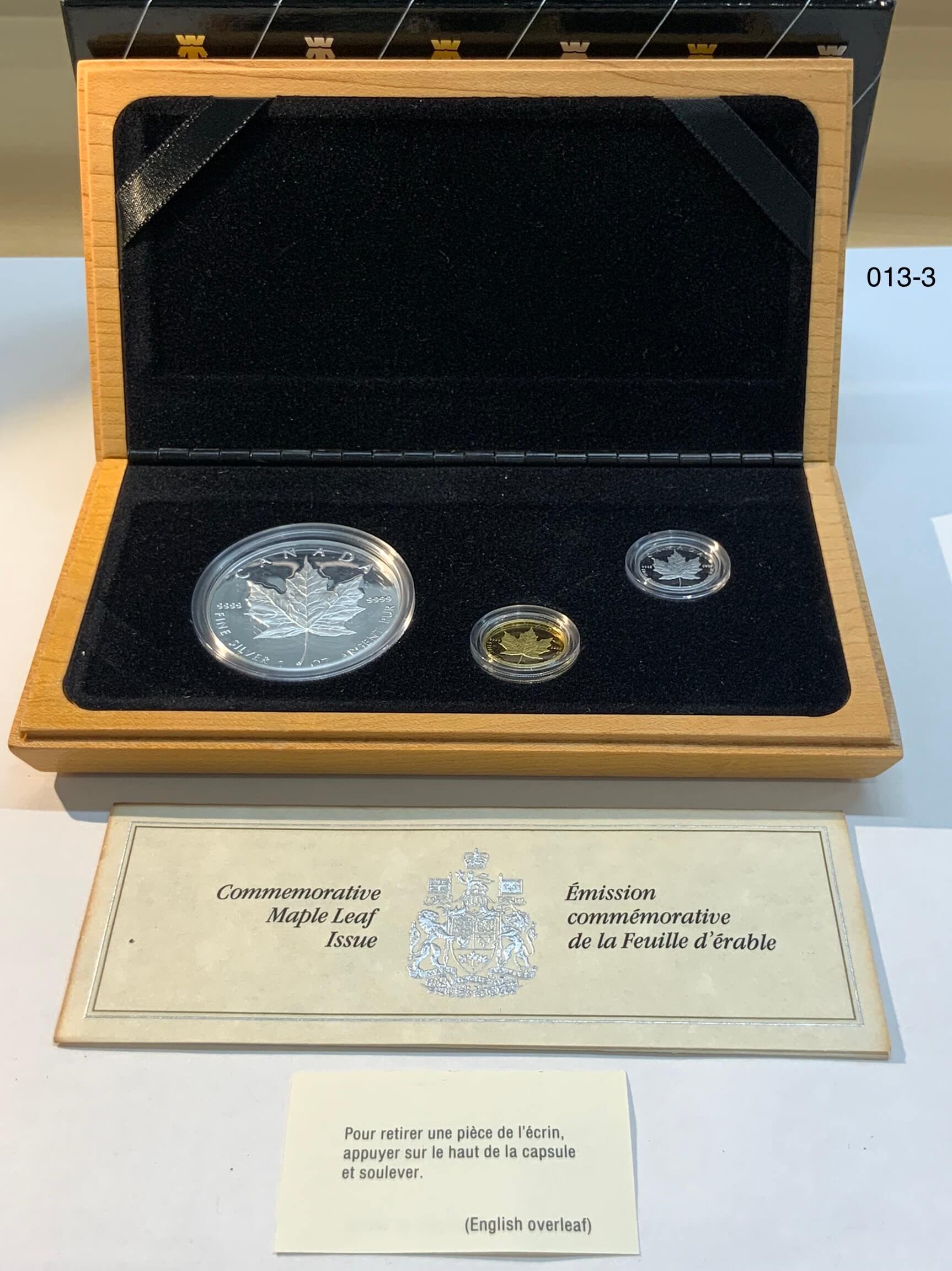 カナダ-Canada. プルーフ. メイプルリーフ発行10周年記念 5ドル