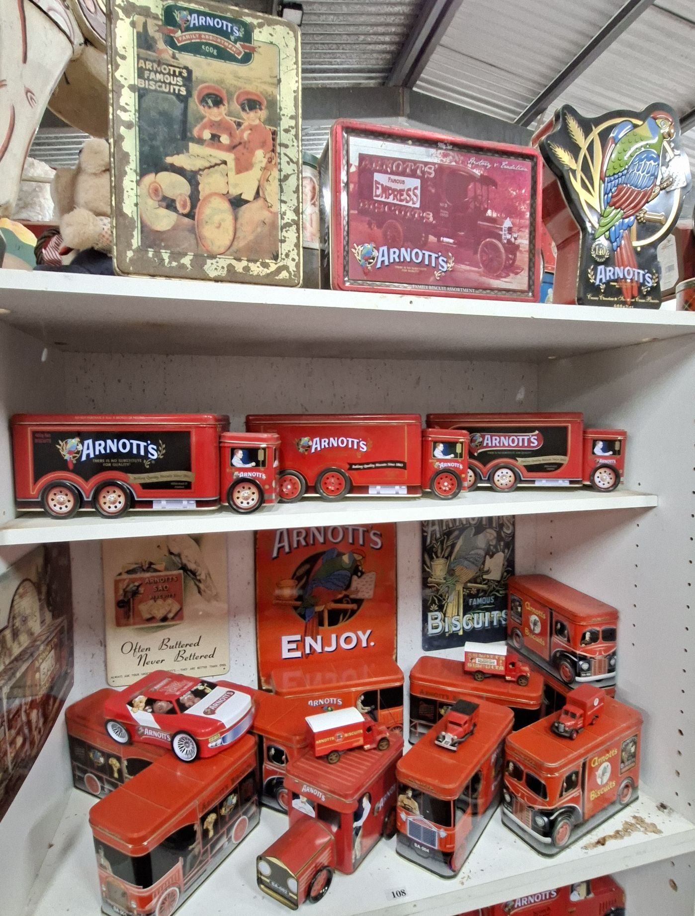 108 · ARNOTTS BISCUIT TINS