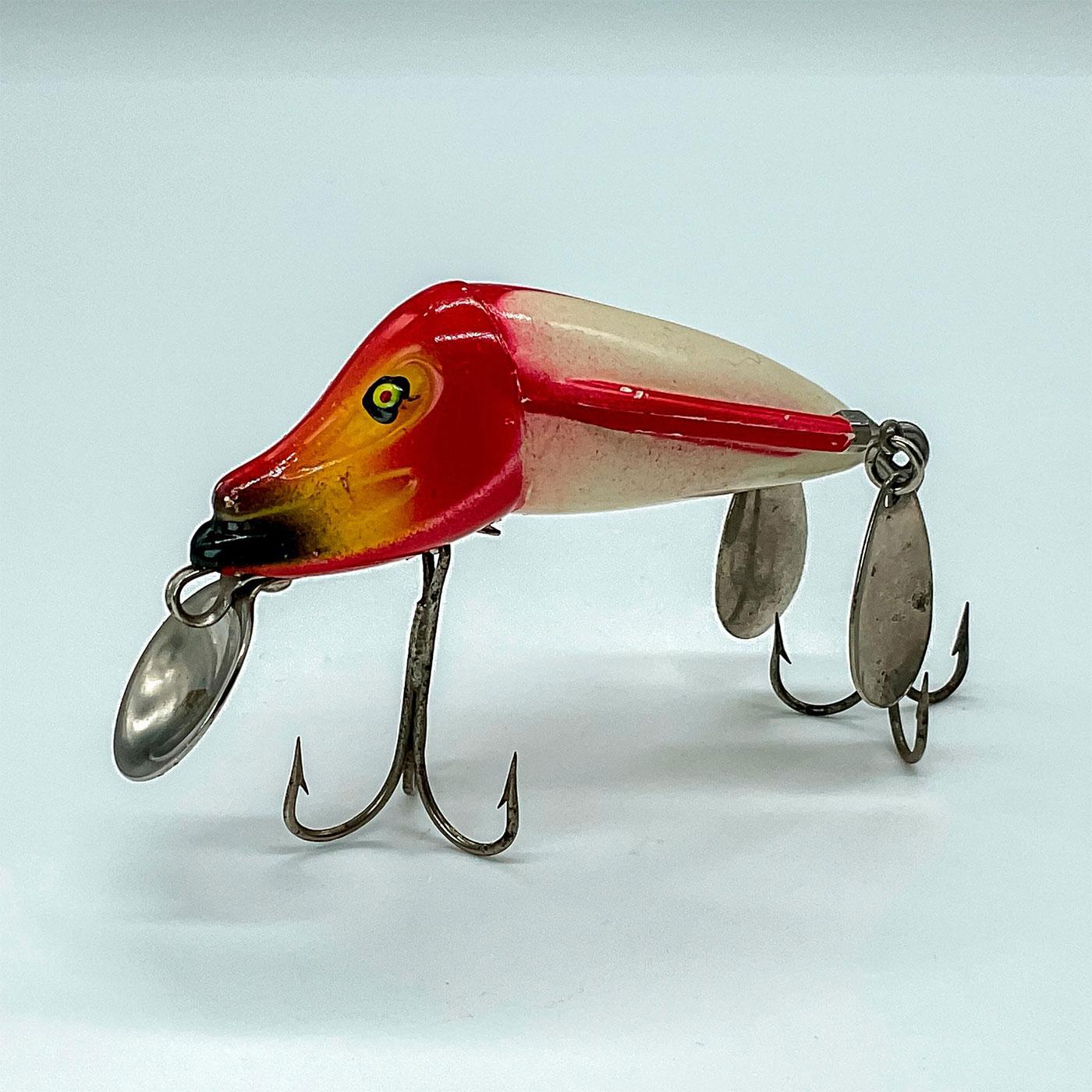 Vintage Jamison Co. Shannon Wig L Twin Spin Lure Red/White