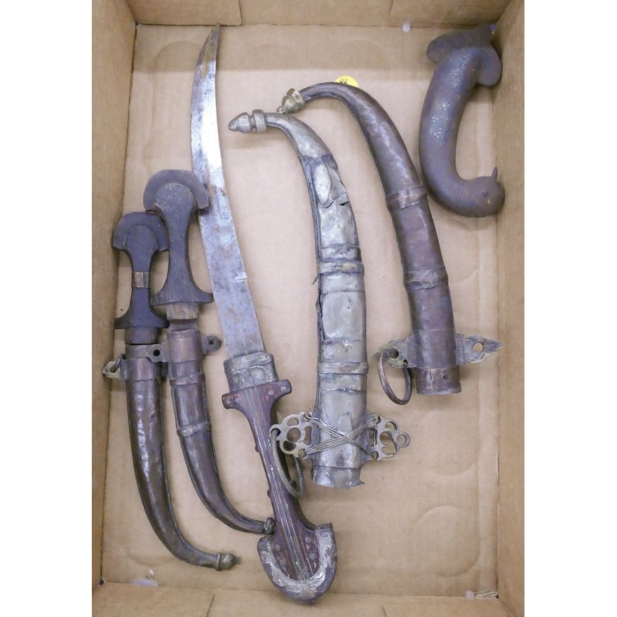 Box Middle Eastern Jambiya Daggers Etc