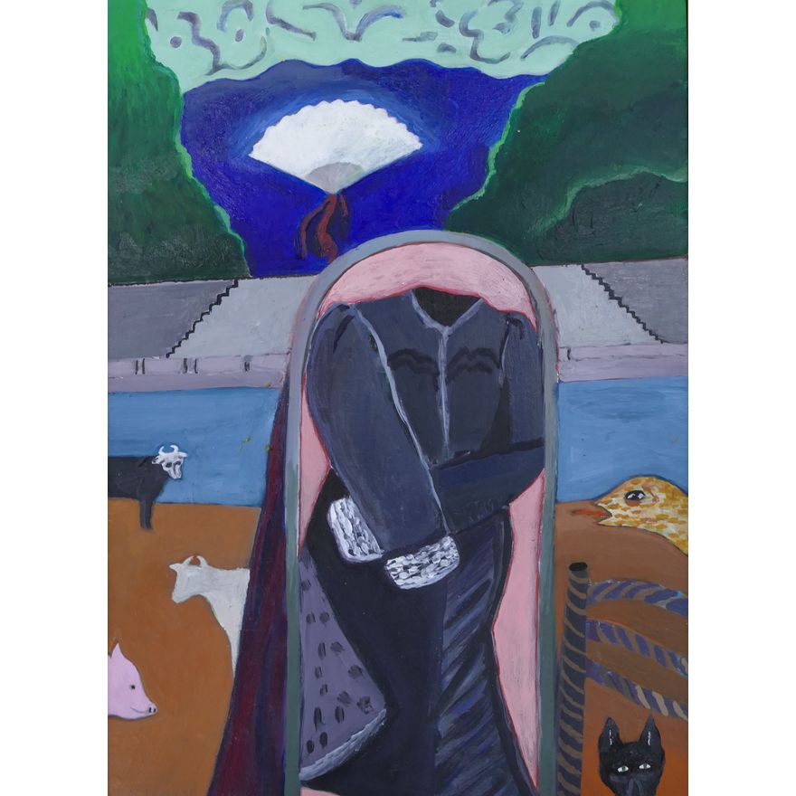 Fay Jones ''Coat Relic'' 1977 Oil on Panel