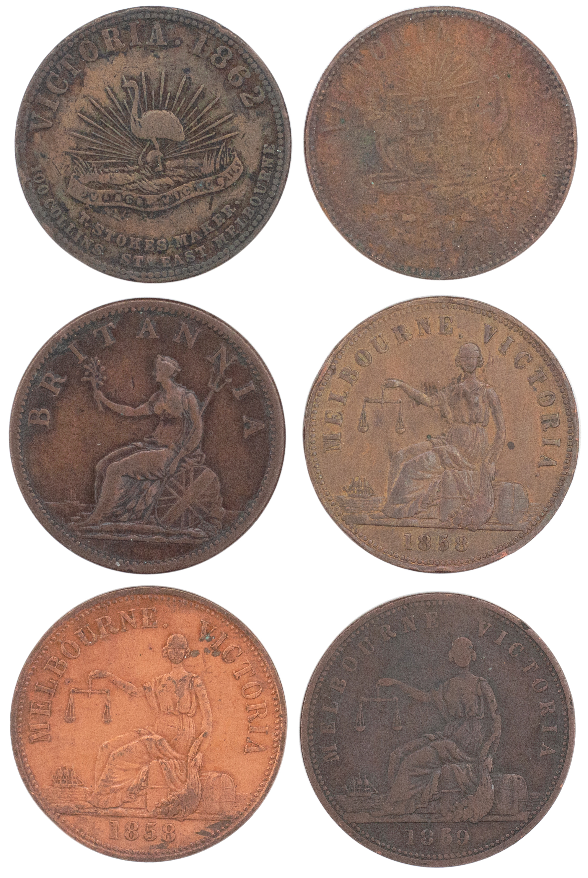 Melbourne, Accumulation, Penny, Accumulation VF