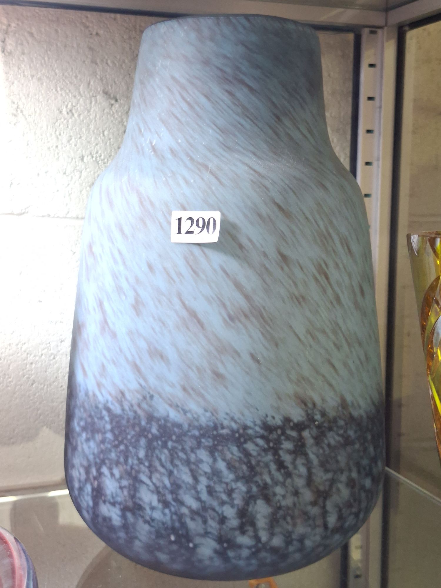 LARGE ART GLASS VASE