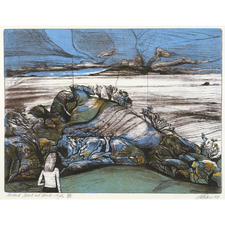 Stanley Palmer 'Headland, Island and Clouds - Leigh'