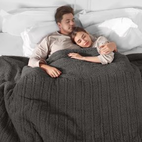 QUEEN HEATED BLANKET, ELECTRIC BLANKET QUEEN DUAL CONTROL WITH 5 HEATING LEVELS & 10 HOURS AUTO OFF, ULTRA SOFT FUZZY WASHABLE HEA