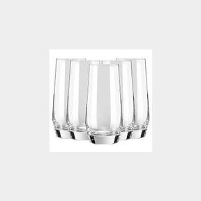Bpa Free Hard Rocks Glass Drink Cup for Wine Water Juice - 345ml -Pack of 5-Bar 9902194715283- 51745/26270