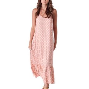 O Neill-Ladies-Bobby Maxi Dress-Pink Polka Dot Pink Polka Dot S Women |